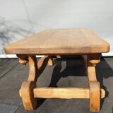 Medieval solid oak coffee table