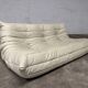 100% authentic ligne roset togo 3-seater beige leather in top condition!