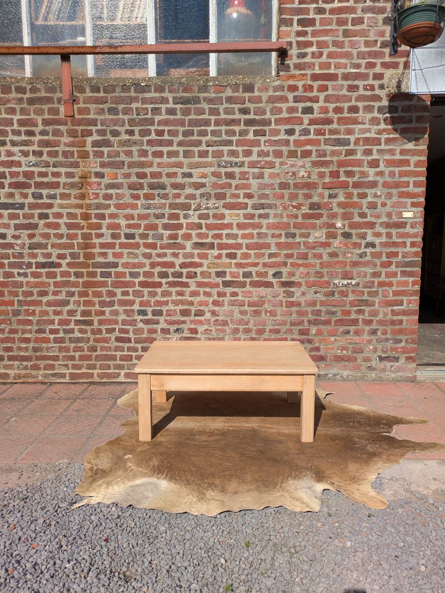 Light oak coffee table
