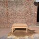 Light oak coffee table