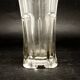 Vase, mid-century modern, pressed rosé glass, Poland, 1950s