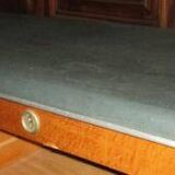 Double roll-top filing cabinet