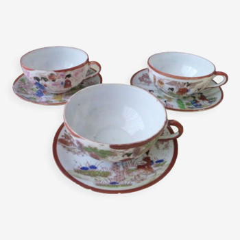 Set de 3 tasses à thé en porcelaine du Japon