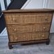 commode vintage année 70 maugrion roche bobois rotin cannage