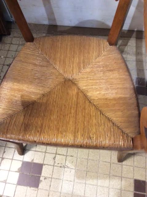 Straw armchair