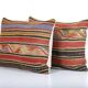 Set of 2 vintage kilim cushion covers 36x51 cm