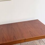 Mid-Century Modern Danish Dining Table in Teak by H.W. Klein for Bramin, Extendable, 1960