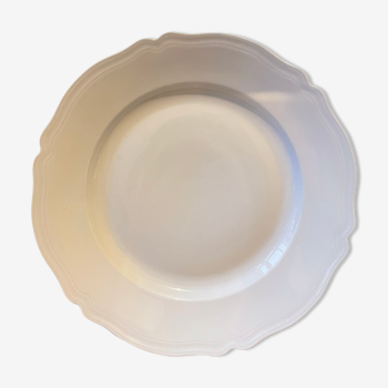 Plat rond ancien en porcelaine de Limoges