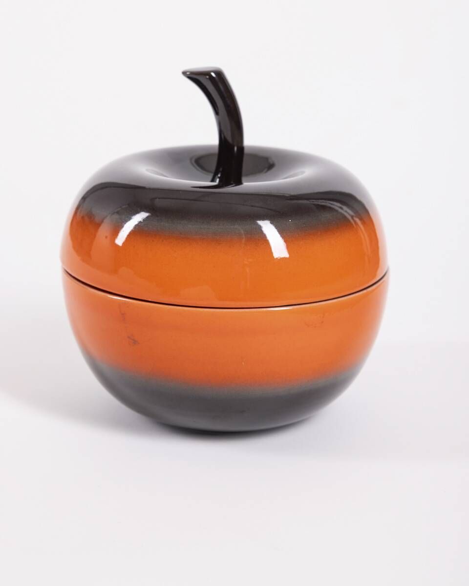 Vintage 1970s Ceramic Apple Container, Designed by Ceramica SIC