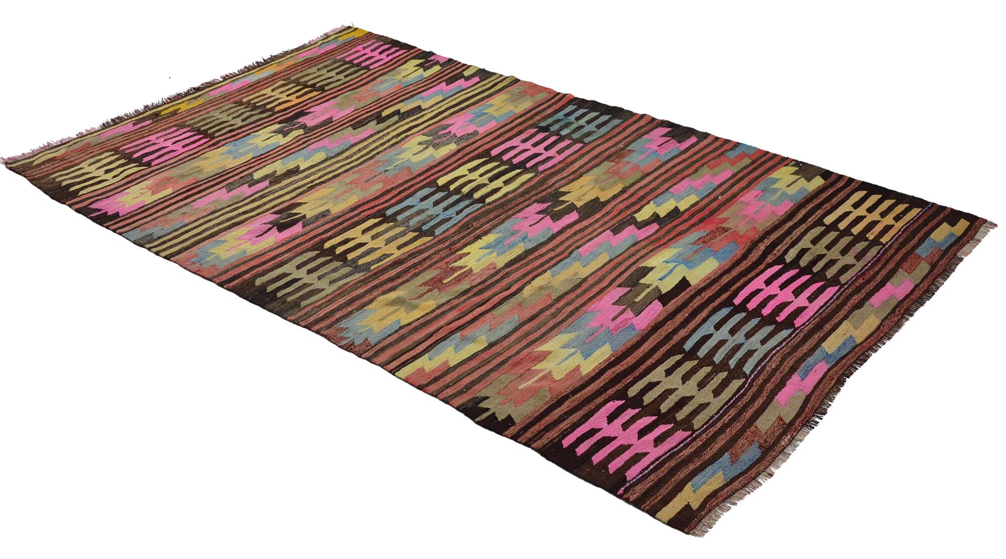 Handwoven Vintage Rug – Natural and Elegant 166x 268 cm