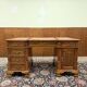 New! - Classic English Desk Partnerdesk Red Leather
