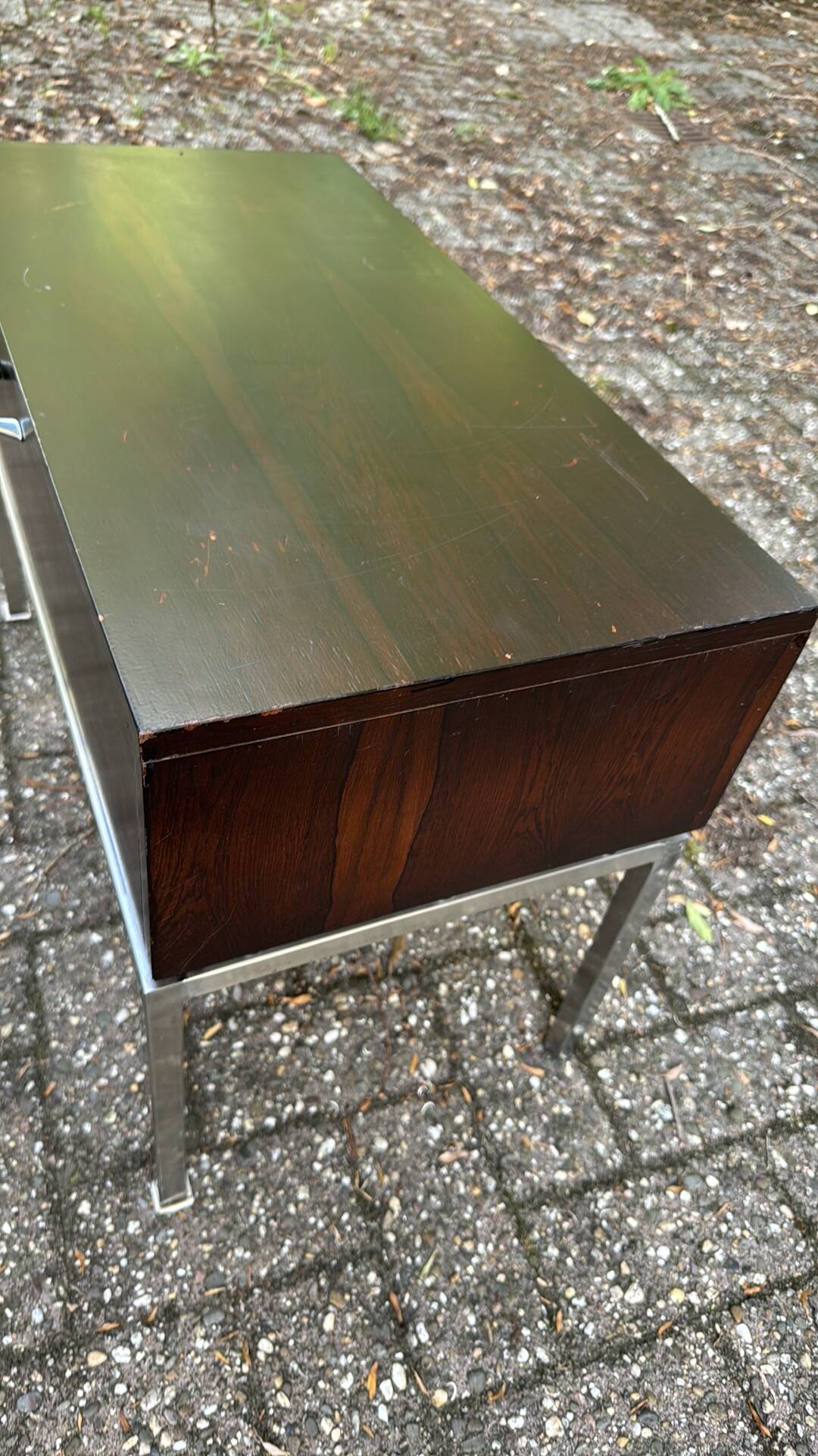Table de chevet en palissandre vintage