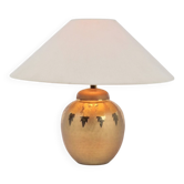 Lampe de table sphérique Régence en laiton par Louis Drimmer, France, années 1970