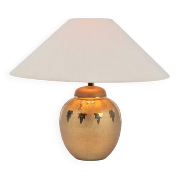 Lampe de table sphérique Régence en laiton par Louis Drimmer, France, années 1970