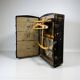 Antique XL Clothes Trunk / Paris Travel Hall Trunk