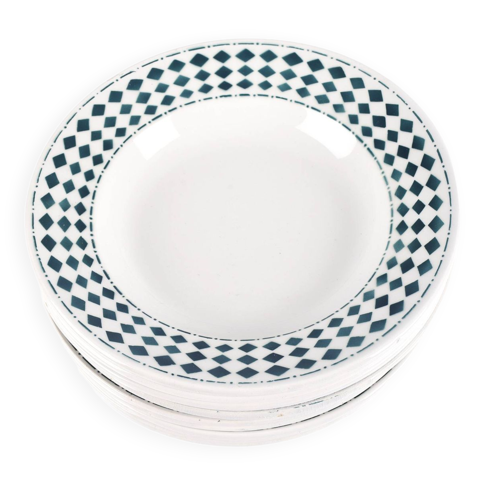 Set of 10 Moulin des Loups and Hamage Orchies diamond plates