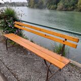 Folding bench of guinguette year 50