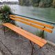 Folding bench from a 1950s café.
