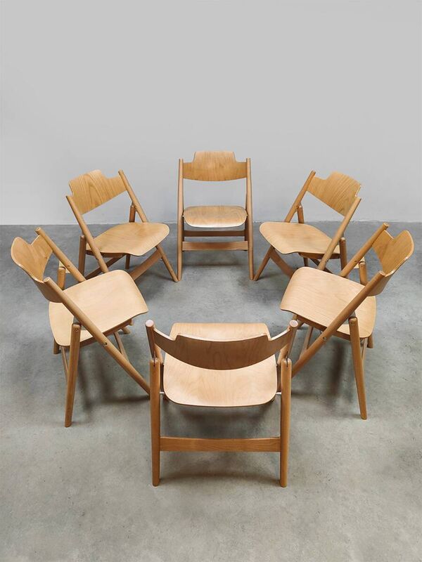 Chaises pliantes en bois de nouvelle conception modèle SE18 Egon Eiermann