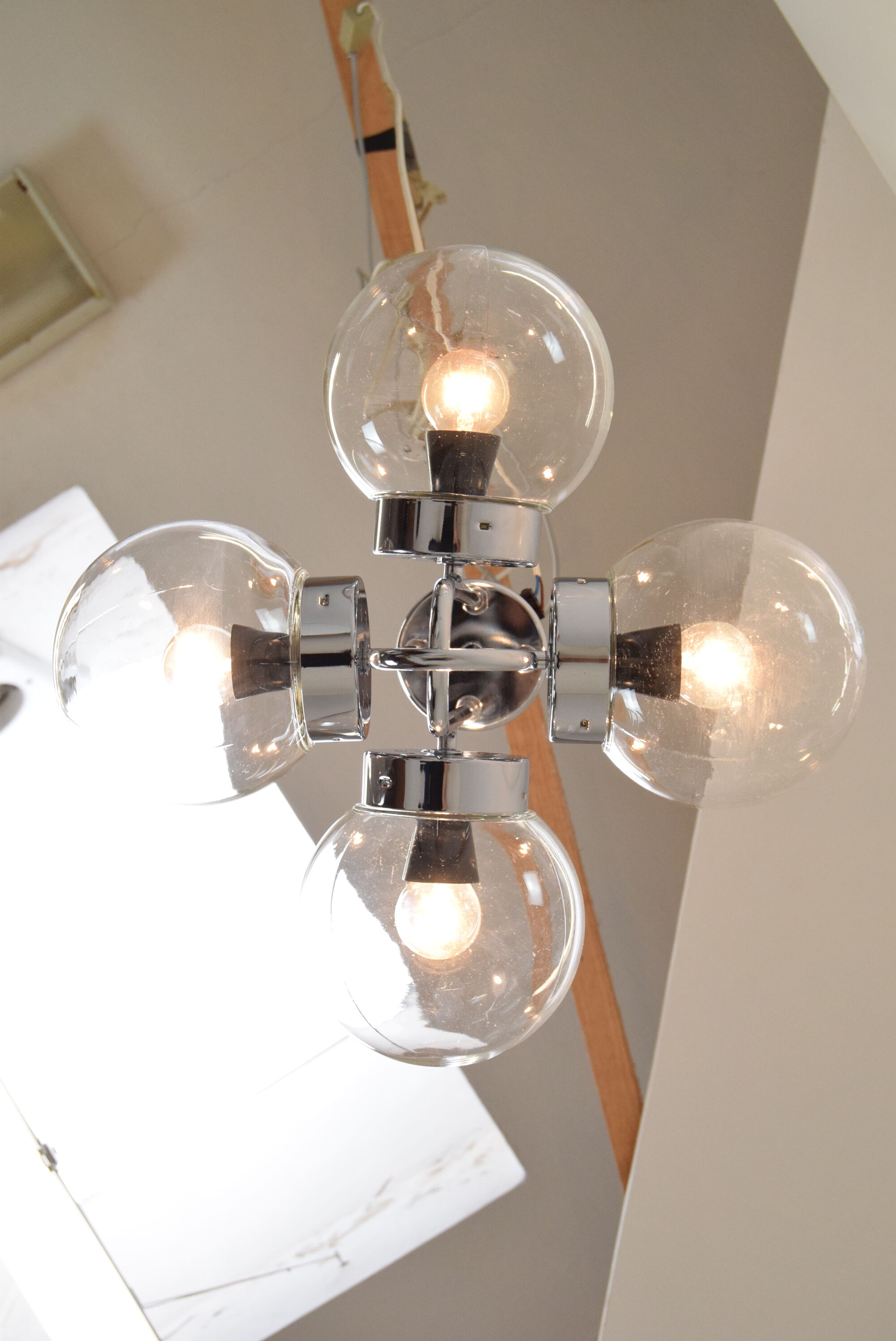Mid-century Chandelier by Instala Decin,1970's.