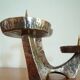 Vintage patinated bronze bougeoir 60/70v
