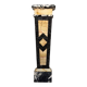 Large antique marble gain, onyx and grey Saint Anne around 1880.