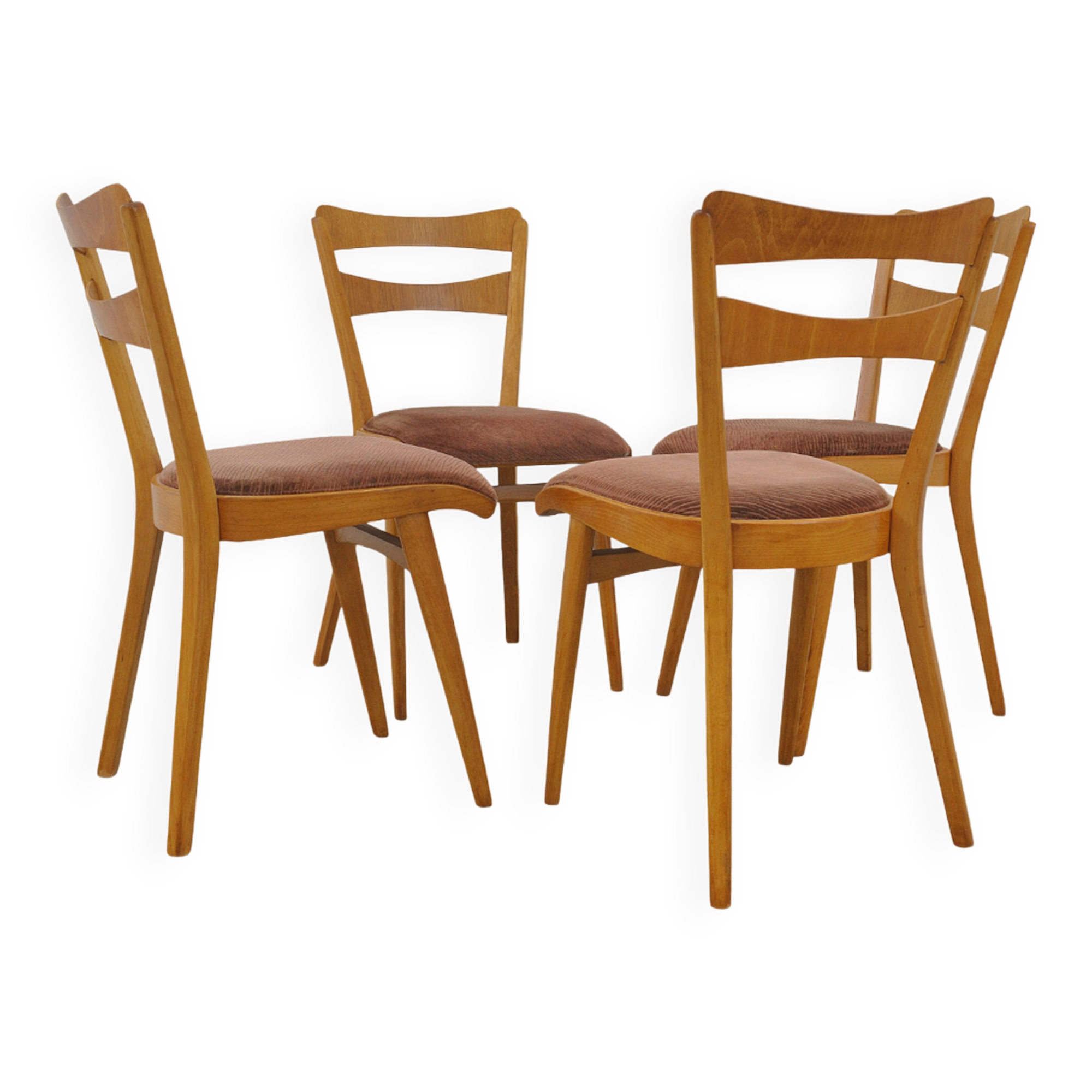 Chaises de salle à manger Mid century by Tatra nabytok, Set de 4
