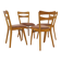 Chaises de salle à manger Mid century by Tatra nabytok, Set de 4