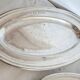 Oval silver-plated metal platters, Christofle