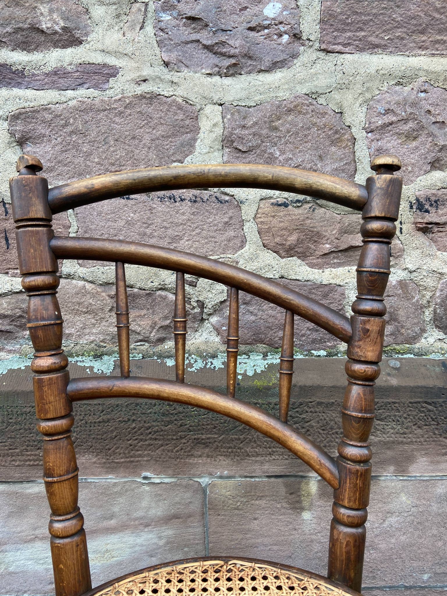 Pair of Viennese bistro café chairs by L. & H. Cambier Frères bentwood belgium