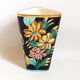Vase Vallauris Monaco décor floral Hauteur 25,3 cm