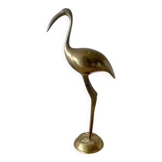 Statuette en Laiton - Grand Échassier Ibis