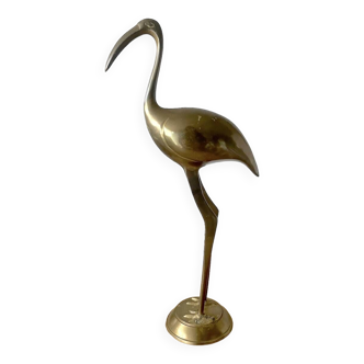 Brass Statuette - Great Ibis Wader
