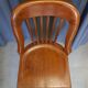 Swivel American chair in walnut and cast iron