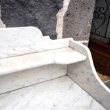 Wooden and marble toilet furniture