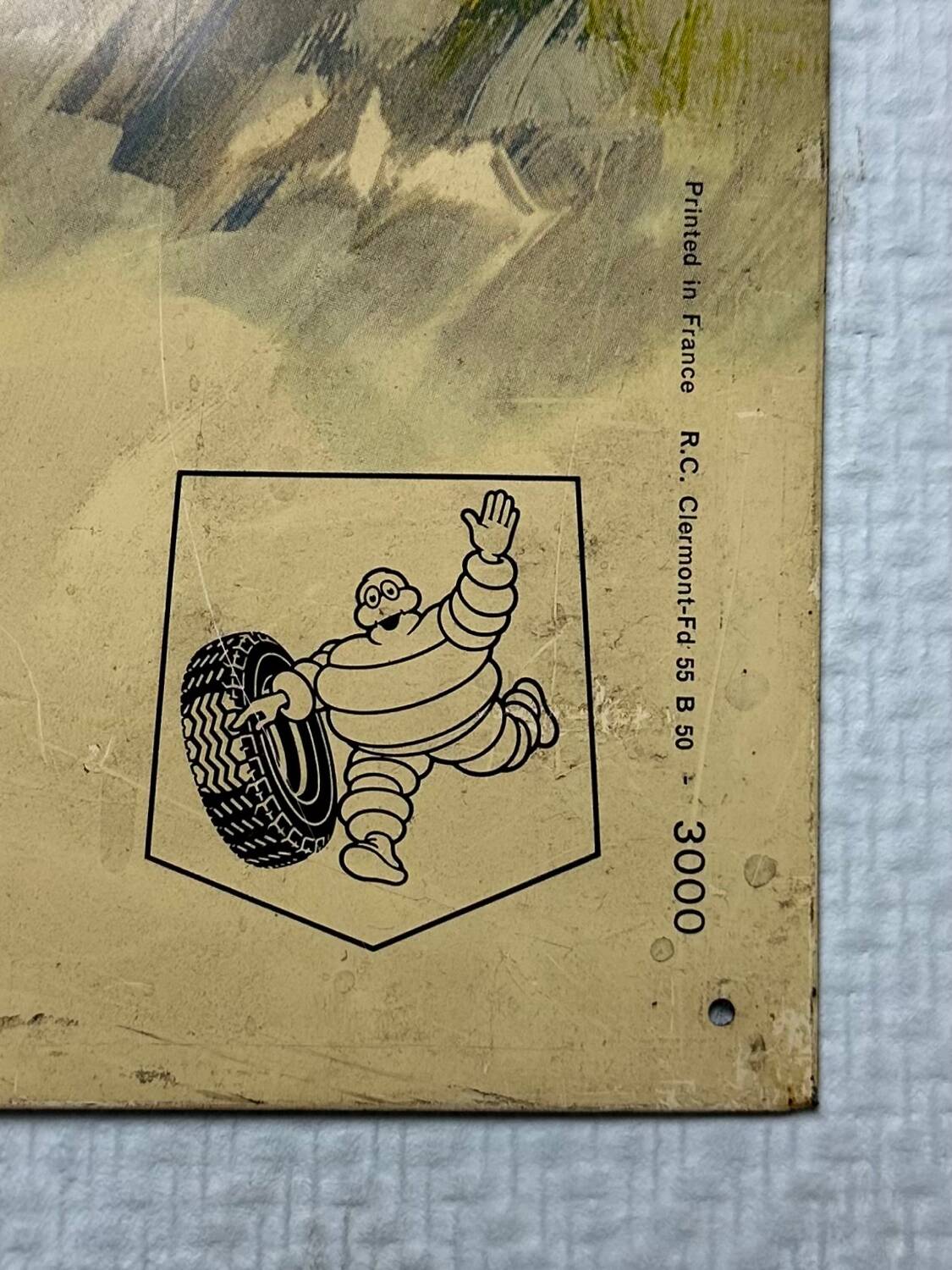 XXL metal plate - Michelin X - Fiat 124 - 1970 - Car