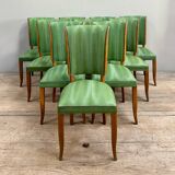 Set of 10 vintage chairs