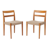 2 of 8 Garmi Dining Chairs by Nils Jonsson for Troeds, 1960s Swedish Teak