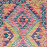 Afghan Pashtun Kilim Runner 204 x 61 cm