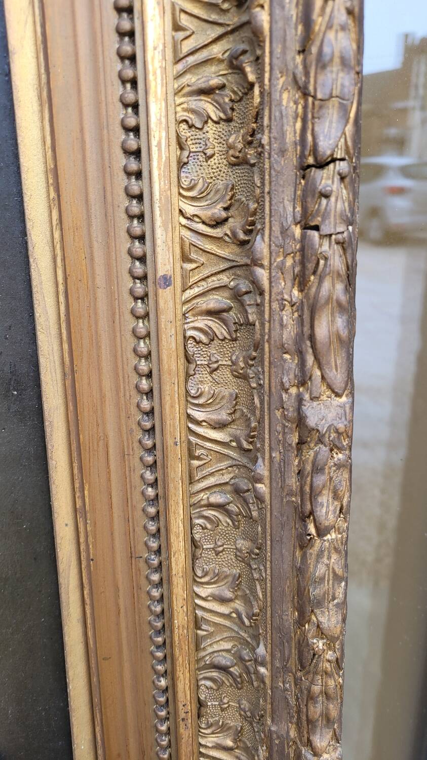 Oil on Canvas Portrait Painting of a Woman Framed 19th Century Signed