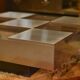 Designer coffee table with a checkerboard pattern attributed to Roberto Monsani 1970s.