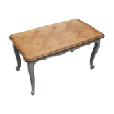 Table basse style Louis XV en merisier