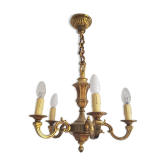 Brass chandelier