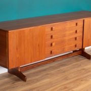Vintage Teak Vanson Sideboard, British 1970s By Peter Haywood