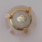 Ivory-colored alabaster box on feet