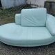 Canapé en cuir vintage des années 70