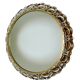 Vintage illuminated crystal brass mirror, 1960s