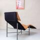 Vintage IKEA Skye Lounger Easy Chair Leather 90s