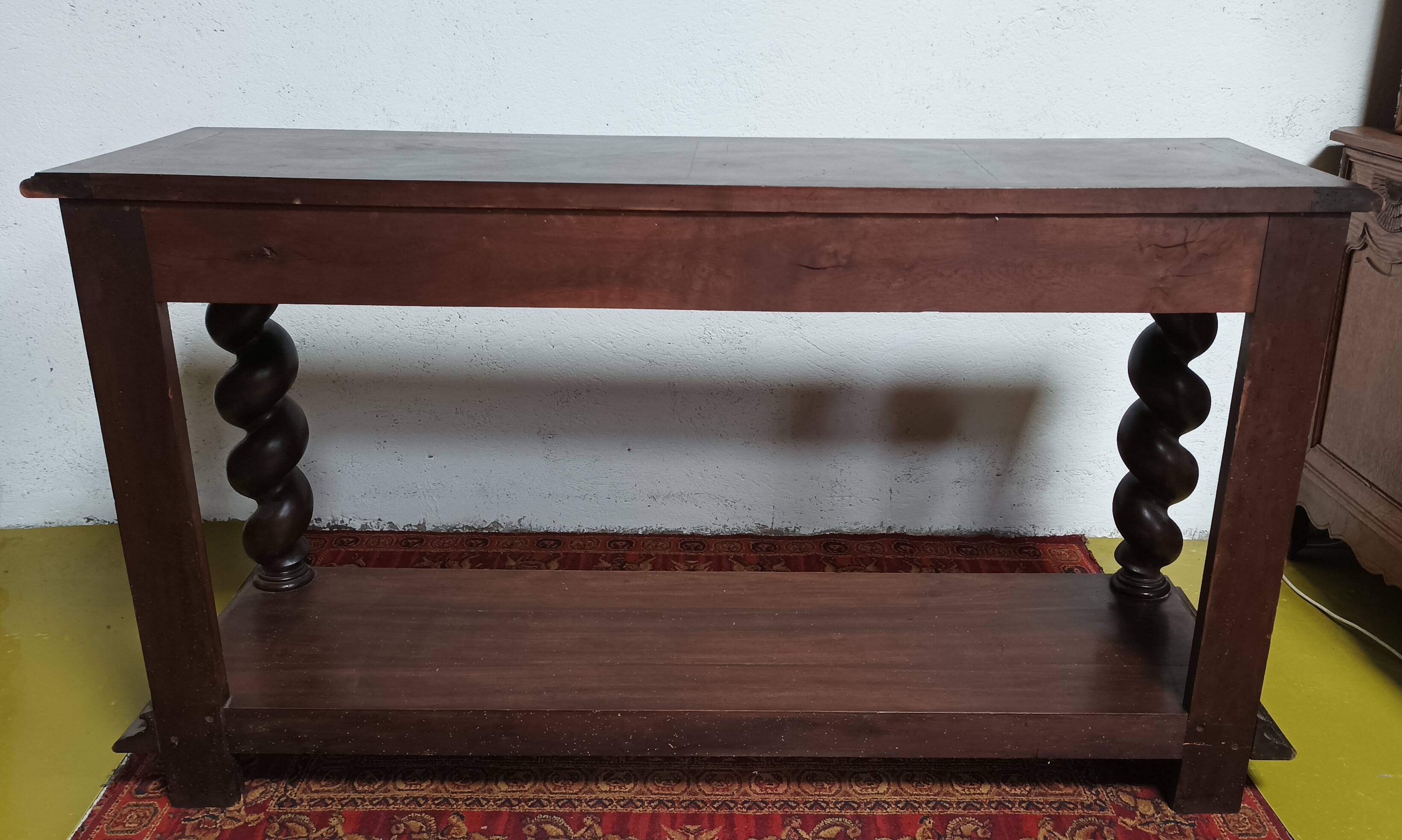 Louis XIII console in walnut