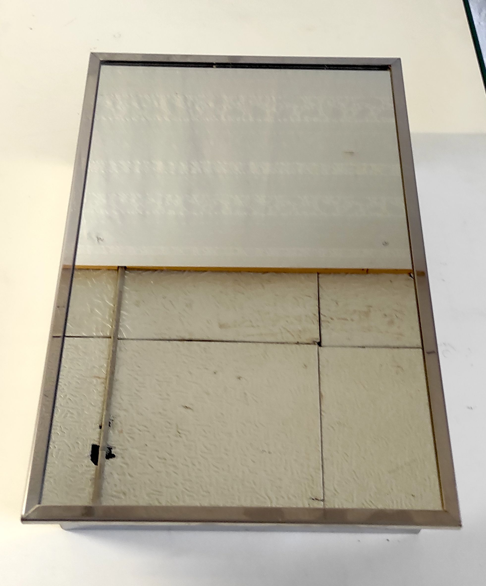 Chrome metal wall toilet cabinet – 70s/80s